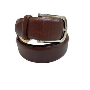 Fossil Mens Belt Leather Brown Top Grain Leather 90/36